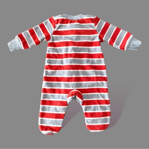 NWOT Carter's Size 6 Christmas Sloth Fleece Sleep N Play - Picture 3 of 5